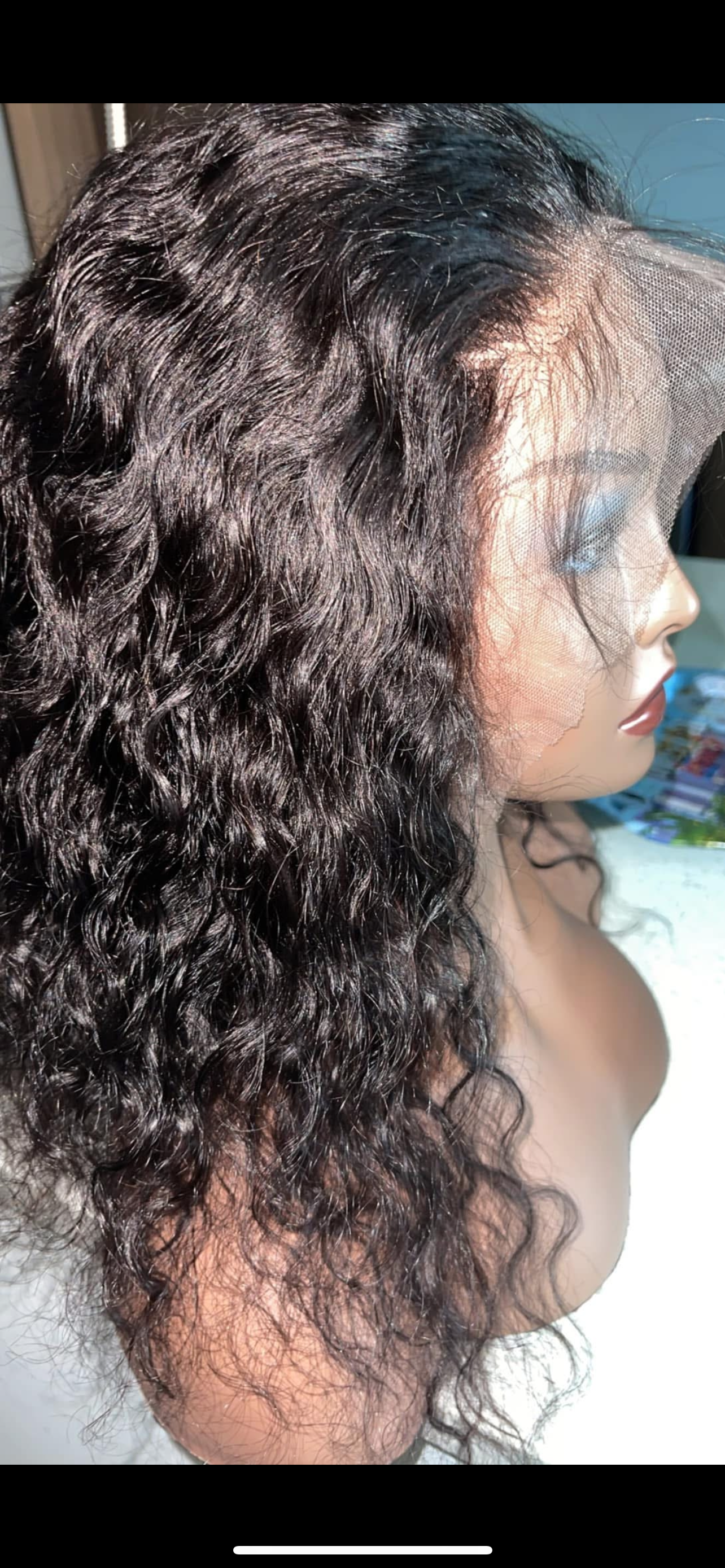 Wavy lace frontal wig